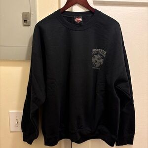 Men’s Wisconsin Harley-Davidson Black Crewneck Sweatshirt size XL